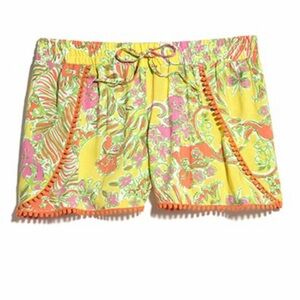 Lilly Pulitzer for Target Challis Pompom Shorts - Happy Place Size XL